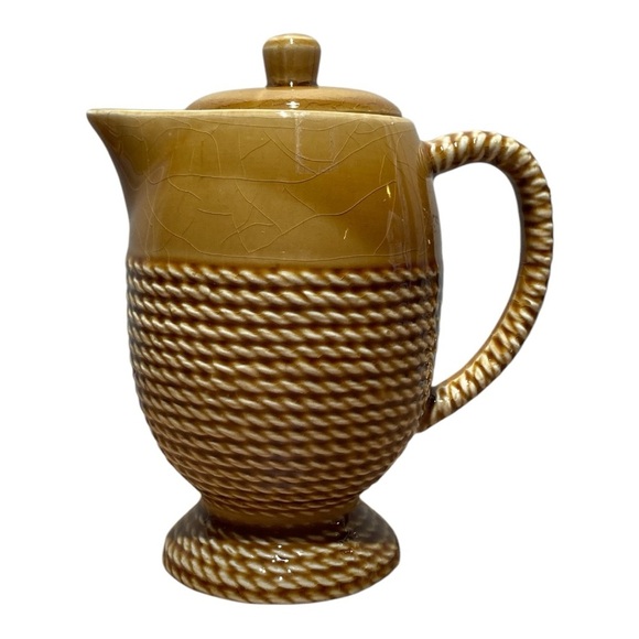 Vintage Mid Century Ceramic Rope Designed Tea Service - Picture 4 of 6